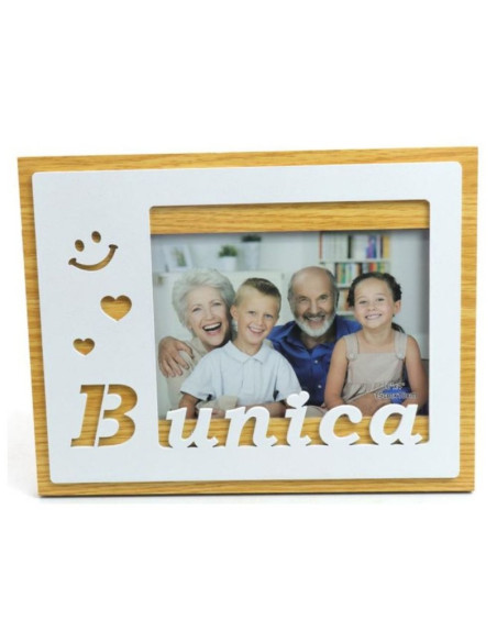 Rama foto, MDF, 10x15cm, No.R-02, mesaj "Bunica"