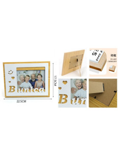 Rama foto, MDF, 10x15cm, No.R-02, mesaj "Bunica" 2
