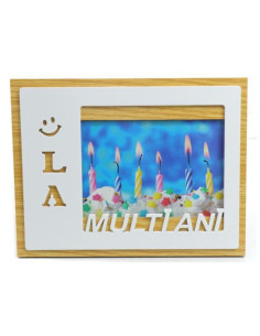 Rama foto, MDF, 10x15cm, No.R-03, mesaj "La Multi Ani"