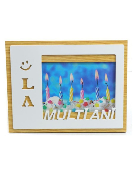 Rama foto, MDF, 10x15cm, No.R-03, mesaj "La Multi Ani"