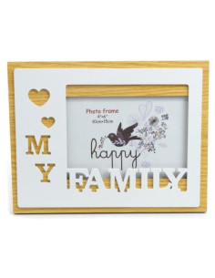 Rama foto, MDF, 10x15cm, No.R-07, mesaj "My Family"