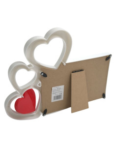 Rama foto, PVC, 10x15cm, No.P01, mesaj "You Make me Smile" cu 3 inimioare 2