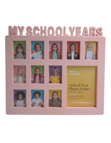 Rama foto, PVC, No.BB109, My School Years, 11 poze 3.5x5cm + 1 poza 8.5x12cm