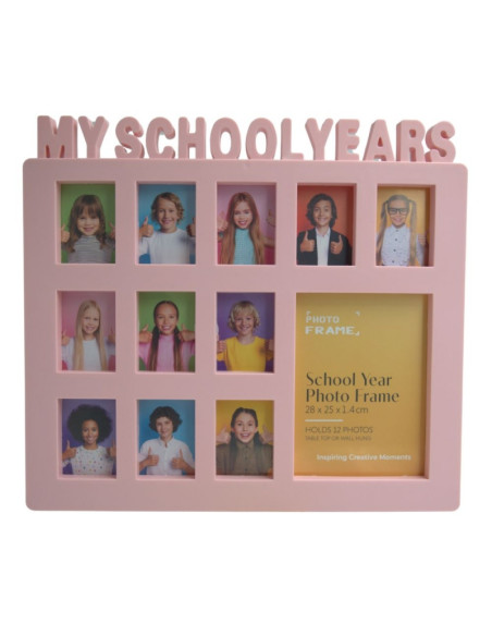 Rama foto, PVC, No.BB109, My School Years, 11 poze 3.5x5cm + 1 poza 8.5x12cm