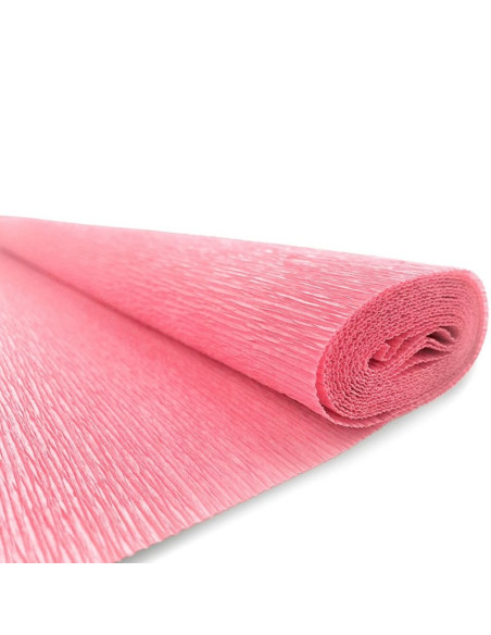 Hartie creponata Colorarte QC-004, roz intens, 50x200cm, solida floristica