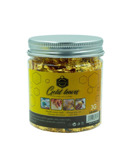 Foita COLORARTE SJB-0002G, auriu, 3g, borcan