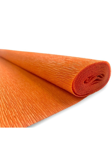 Hartie creponata Colorarte QC-006, portocaliu intens, 50x200cm, solida floristica