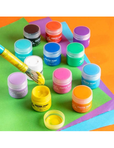 Culori tempera Mont Marte, 12 x 20ml/tub, MPST8002