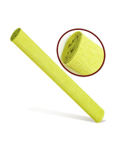 Hartie creponata Colorarte QC-013, galben pal, 50x200cm, solida floristica