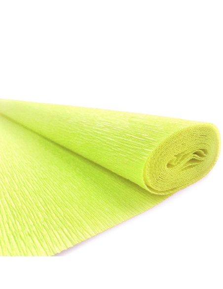 Hartie creponata Colorarte QC-013, galben pal, 50x200cm, solida floristica