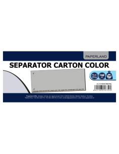 Separator carton PaperL, A7, culori pale, set 100 buc