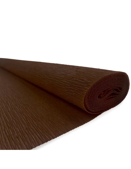 Hartie creponata Colorarte QC-022, maro, 50x200cm, solida floristica