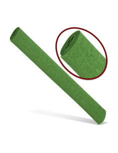 Hartie creponata Colorarte QC-024, verde fistic, 50x200cm, solida floristica