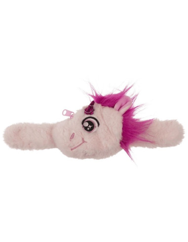 Bratara elastica din plus, cu fermoar, unicorn, 3 culori asortate, Out of the blue 61/6731 / 35140