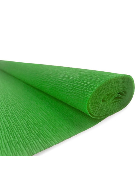 Hartie creponata Colorarte QC-024, verde fistic, 50x200cm, solida floristica