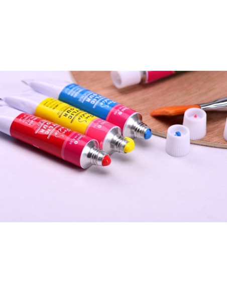 Culori acrilice Colorarte, 12 culori x 12ml, EA1212C
