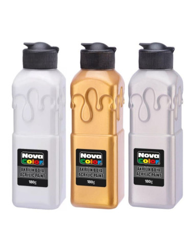 Culori acrilice Nova Color, 180g, diverse culori
