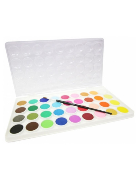 Acuarele Mont Marte PMHS0038, Watercolours, 36 culori + pensula, pastila 23.5mm