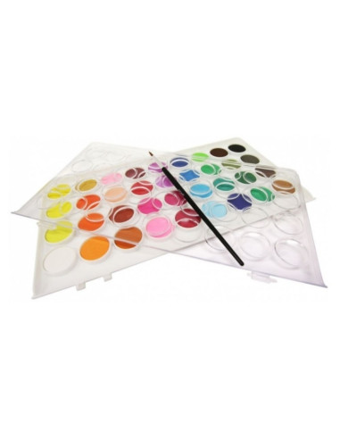 Acuarele Mont Marte PMHS0038, Watercolours, 36 culori + pensula, pastila 23.5mm