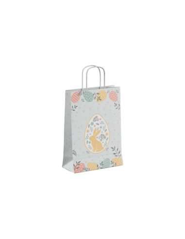 Punga cadou Colorarte 30652, A4, 22x31x10cm, 90g/mp, motive Paste, manere din hartie rasucita