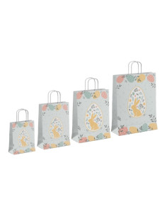 Punga cadou Colorarte 30653, B4, 26x35x12cm, 90g/mp, motive Paste, manere din hartie rasucita 2