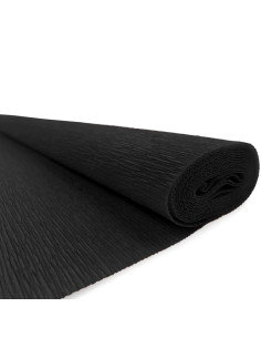 Hartie creponata Colorarte QC-026, negru, 50x200cm, solida floristica 2