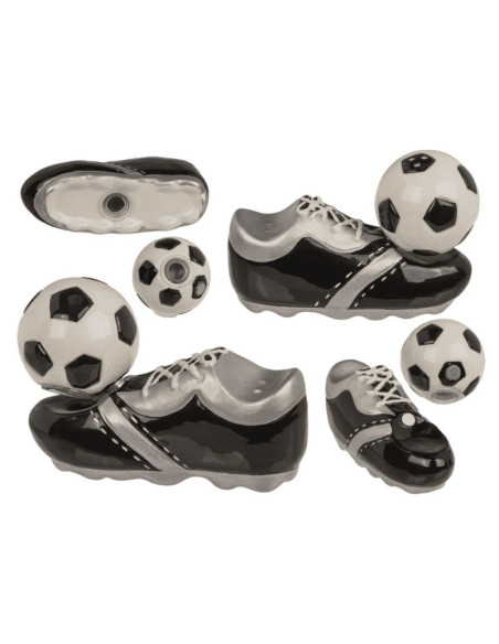 Set solnita si pipernita, model gheata, minge fotbal, magnet, 11.5 x 7.5cm, Out of the blue 71/3371 / 36434