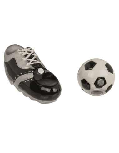 Set solnita si pipernita, model gheata, minge fotbal, magnet, 11.5 x 7.5cm, Out of the blue 71/3371 / 36434