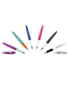 Stilou Herlitz My Pen 10999712, varf M, alimentare rezerve, corp plastic diverse culori, grip cauciucat 2