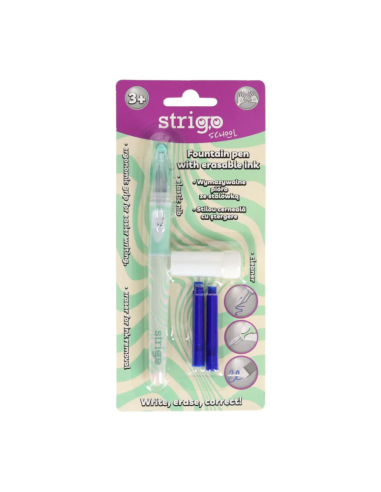 Stilou cerneala termosensibila Strigo Waves SSC467, 2 rezerve si dispozitv curatare penita