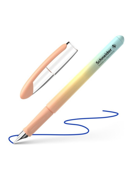 Stilou Schneider Voyage STI197 / 1614 40, varf M, alimentare rezerve, corp plastic roz pastel, grip cauciucat