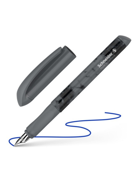 Stilou Schneider Easy Darkness STI20 / 1620 51, varf M, alimentare rezerve, grip cauciucat