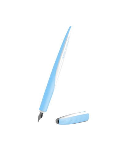 Stilou Herlitz My Pen 11360294, alimentare rezerve, albastru deschis, pentru caligrafie cu 3 penite (0.9/1.4/1.9) + 3 rezerve