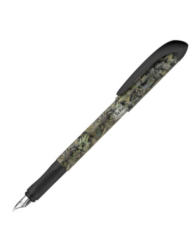 Stilou Schneider Voice, penita iridium M, alimentare rezerve, grip ergonomic, corp plastic negru, model jungle