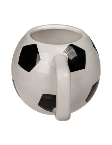 Cana ceramica, forma minge fotbal, 12x9cm, 500 ml, Out of the blue 78/8333 / 37394