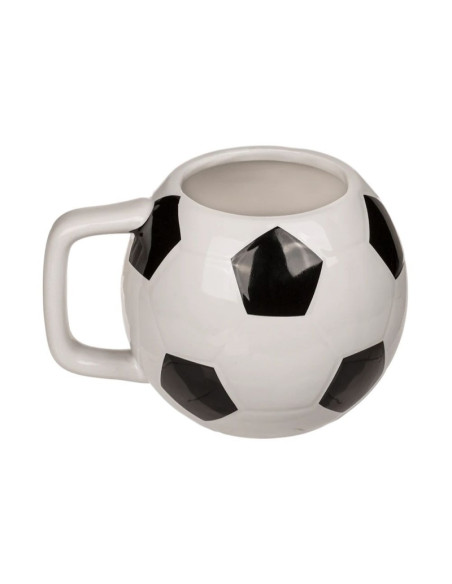 Cana ceramica, forma minge fotbal, 12x9cm, 500 ml, Out of the blue 78/8333 / 37394