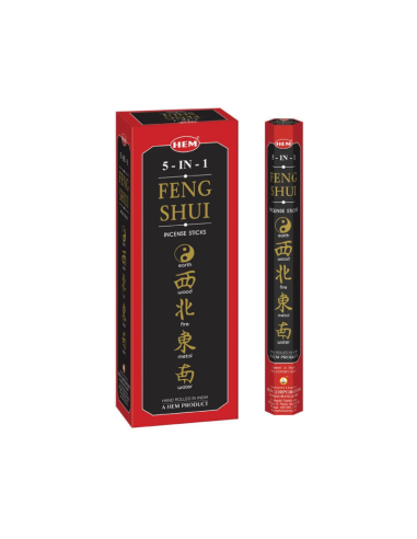 Betisoare parfumate Hem 169, Feng Shui 5 in 1, set 20 buc