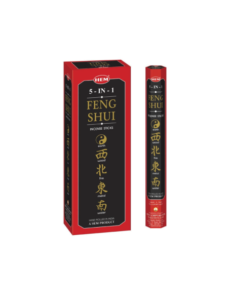 Betisoare parfumate Hem 169, Feng Shui 5 in 1, set 20 buc