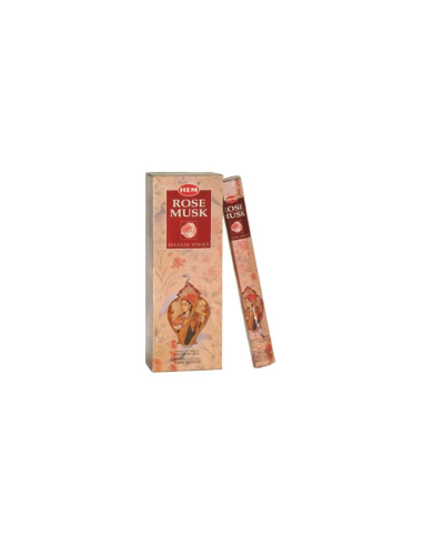 Betisoare parfumate Hem 272, Rosa Musk, set 20 buc