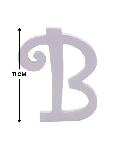 Decoratiuni petrecere Zebra litera B, 11cm, lemn, autoadeziva, JAB0461