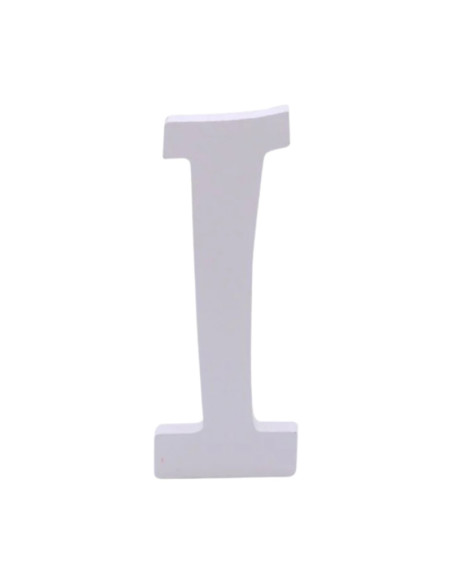 Decoratiuni petrecere Zebra litera I, 11cm, lemn, autoadeziva, JAB0468