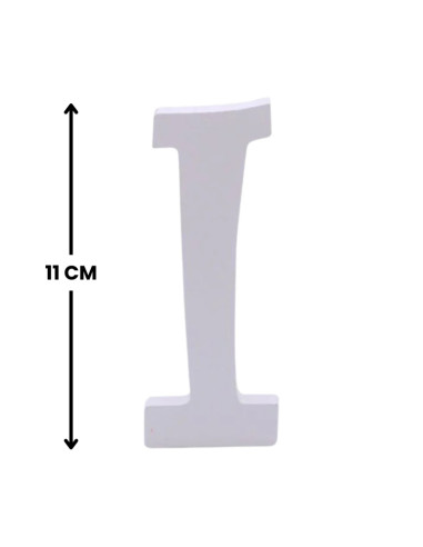 Decoratiuni petrecere Zebra litera I, 11cm, lemn, autoadeziva, JAB0468