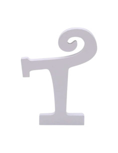 Decoratiuni petrecere Zebra litera T, 11cm, lemn, autoadeziva, JAB0479