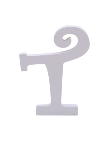 Decoratiuni petrecere Zebra litera T, 11cm, lemn, autoadeziva, JAB0479