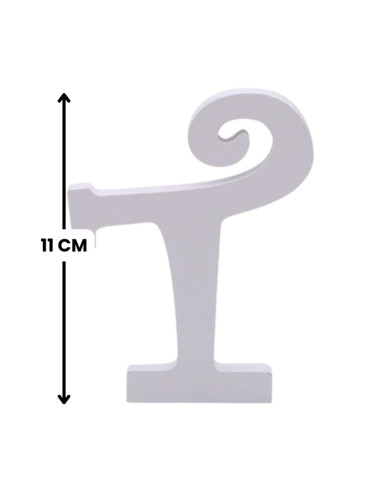 Decoratiuni petrecere Zebra litera T, 11cm, lemn, autoadeziva, JAB0479