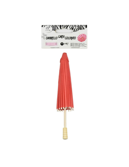Accesorii petrecere Zebra, umbreluta de carte, 22cm, diverse culori, 362961