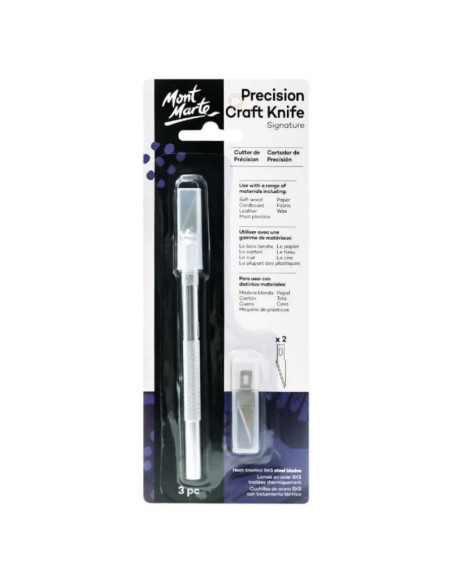 Cutter Mont Marte MACR0042, precizie, blister (+2 rezerve)