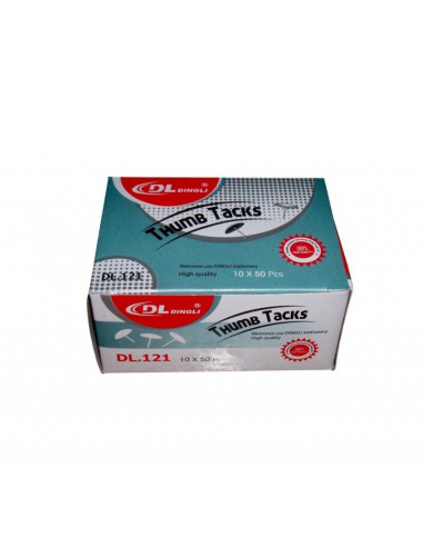 Piuneze (pioneze) CNX DL121 -1212, 10mm, argintii, cutie 50 buc
