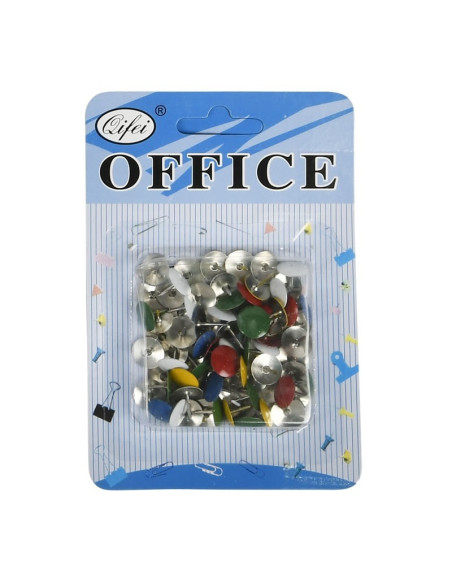 Piuneze (pioneze) Office Cover 5020, 10mm, diverse culori, blister 80 buc