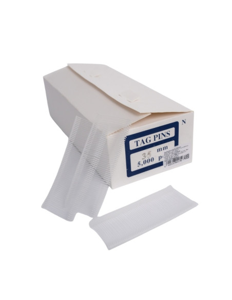 Agrafe plastic pentru etichetat textile 35mm, CNX, standard, set 5000 fire